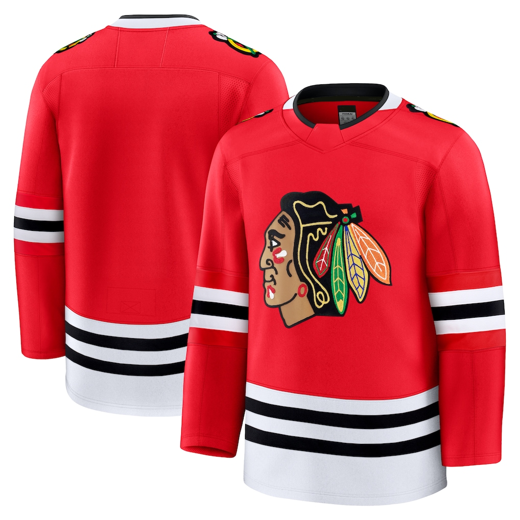 Tocy C.Blackhawks Red Home Premium Jerseys