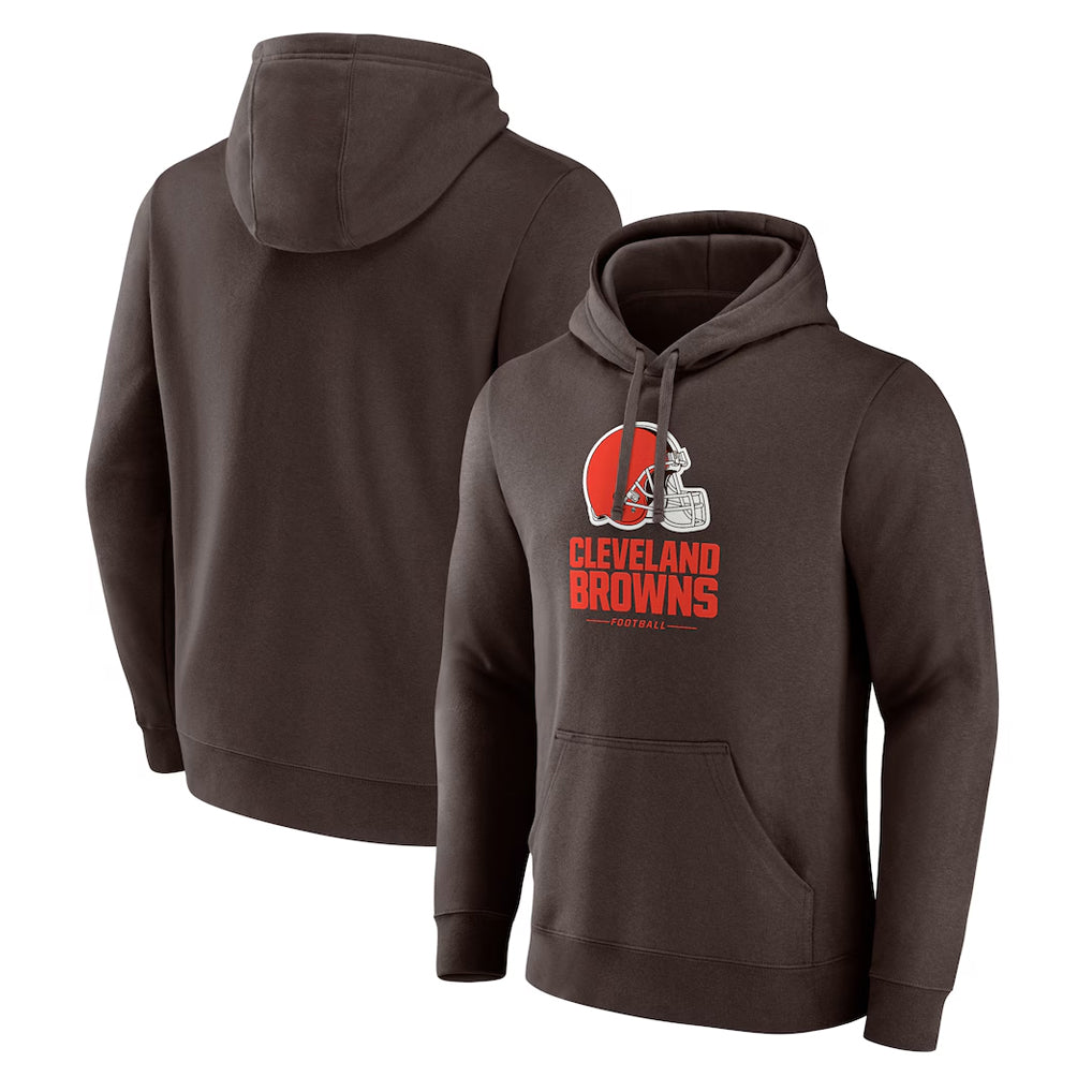 tocy C.Browns Brown Primetime Lockup Pullover Hoodie Blank Player Stitched Jerseys