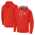 tocy C.Browns Orange Brushed Carbon Pullover Hoodie Blank Player Limited Stitched Jerseys