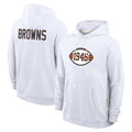 tocy C.Browns White Salute to Service Hoodie Blank Player Limited Stitched Jerseys