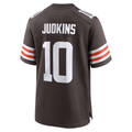 tocy C.Browns #10 Quinshon Judkins Brown 2025 Draft Game Stitched Jerseys