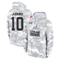 tocy C.Browns #10 Quinshon Judkins Player Arctic Camo Salute to Service Hoodies Limited Game Stitched Jerseys