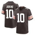 tocy C.Browns #10 Quinshon Judkins Player Brown Home Game Stitched Jerseys