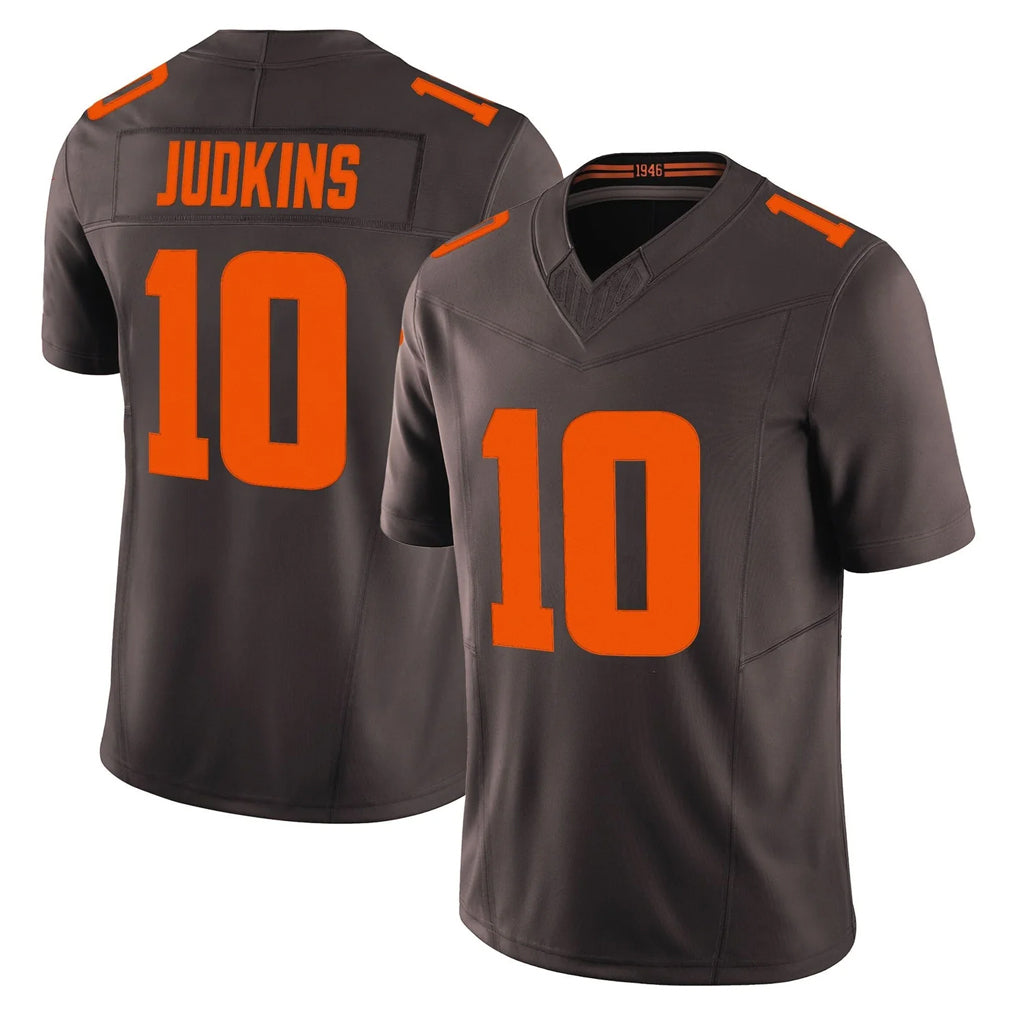 tocy C.Browns #10 Quinshon Judkins Player Brown Limited Vapor F.U.S.E. Alternate Game Stitched Jerseys