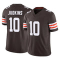 tocy C.Browns #10 Quinshon Judkins Player Brown Vapor F.U.S.E. Limited Home Game Stitched Jerseys