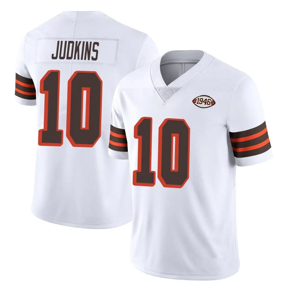 tocy C.Browns #10 Quinshon Judkins Player White Limited  Vapor 1946 Collection Alternate Game Stitched Jerseys