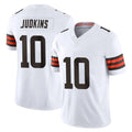 tocy C.Browns #10 Quinshon Judkins Player White Vapor F.U.S.E. Limited Home Game Stitched Jerseys