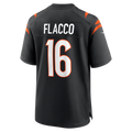tocy C.Bengals #16 Bengals Joe Flacco Black Team Game Stitched Jerseys