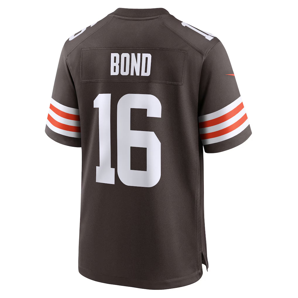 tocy C.Browns #16 Isaiah Bond Player Brown Home Game Stitched Jerseys