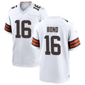tocy C.Browns #16 Isaiah Bond Player White Home Game Stitched Jerseys