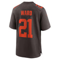 tocy C.Browns #21 Denzel Ward Player Brown Game Football Jerseys