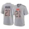 tocy C.Browns #21 Denzel Ward Player Gray Atmosphere Fashion Game Stitched Jerseys