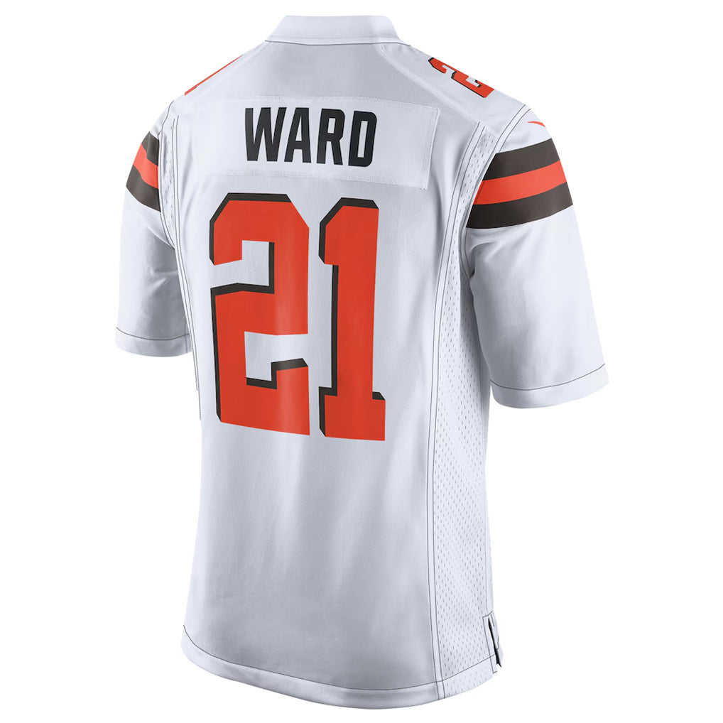 tocy C.Browns #21 Denzel Ward Player White Vapor Limited Football Jerseys