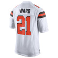 tocy C.Browns #21 Denzel Ward Player White Vapor Limited Football Jerseys