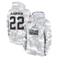 tocy C.Browns #22 Dylan Sampson Player Arctic Camo Salute to Service Hoodies Limited Game Stitched Jerseys