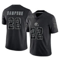 tocy C.Browns #22 Dylan Sampson Player Black Reflective Home Game Stitched Jerseys