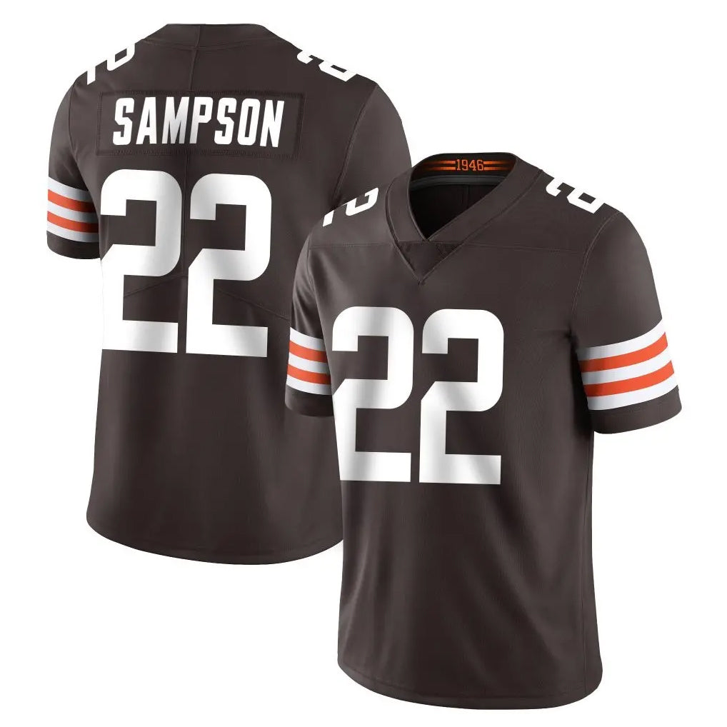 tocy C.Browns #22 Dylan Sampson Player Brown Color Vapor Untouchable Limited Home Game Stitched Jerseys