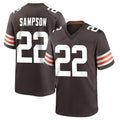 tocy C.Browns #22 Dylan Sampson Player Brown Home Game Stitched Jerseys