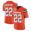 tocy C.Browns #22 Dylan Sampson Player Orange Alternate Vapor Untouchable Limited Home Game Stitched Jerseys