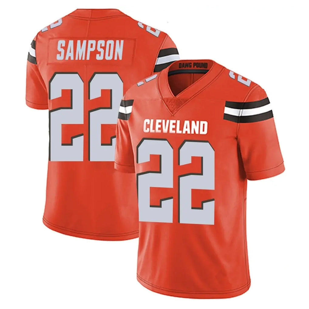 tocy C.Browns #22 Dylan Sampson Player Orange Alternate Vapor Untouchable Limited Home Game Stitched Jerseys