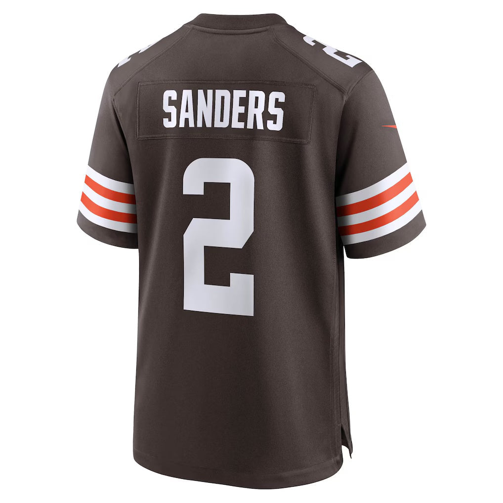 tocy C.Browns #2 Shedeur Sanders Brown Game Stitched Jerseys