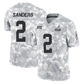 tocy C.Browns #2 Shedeur Sanders Player Arctic Camo Salute to Service Limited Home Game Stitched Jerseys