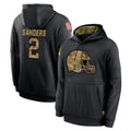 tocy C.Browns #2 Shedeur Sanders Player Black Salute to Service Pullover Hoodies Limited Stitched Jerseys