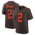 tocy C.Browns #2 Shedeur Sanders Player Brown Alternate Home Game Stitched Jerseys