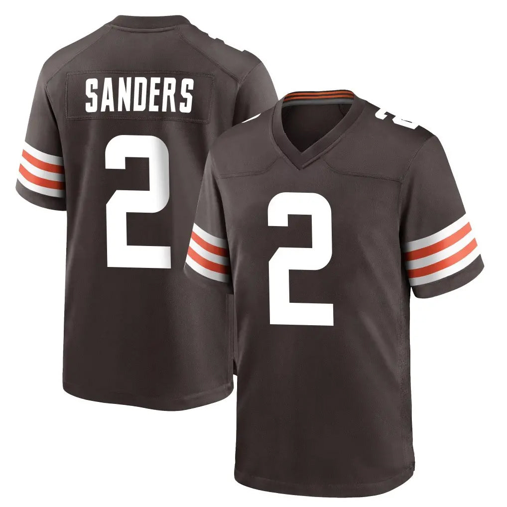 tocy C.Browns #2 Shedeur Sanders Player Brown Home Game Stitched Jerseys