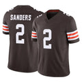 tocy C.Browns #2 Shedeur Sanders Player Brown Vapor F.U.S.E. Limited Home Game Stitched Jerseys
