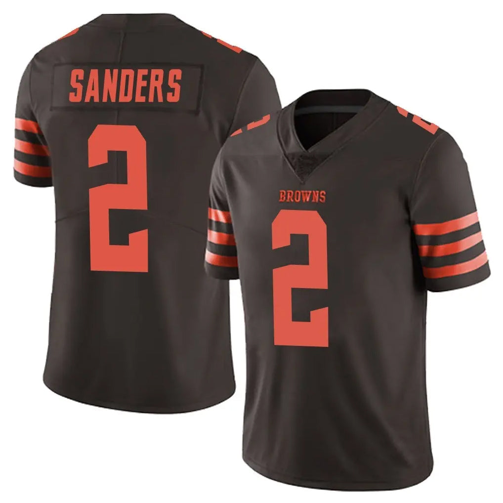 tocy C.Browns #2 Shedeur Sanders Player Browns Color Rush Limited Home Game Stitched Jerseys