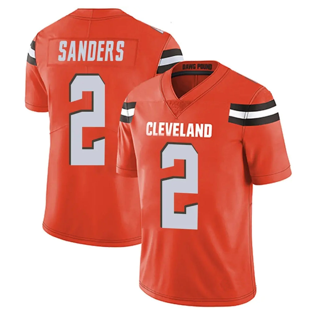 tocy C.Browns #2 Shedeur Sanders Player Orange Alternate Vapor Untouchable Limited Home Game Stitched Jerseys