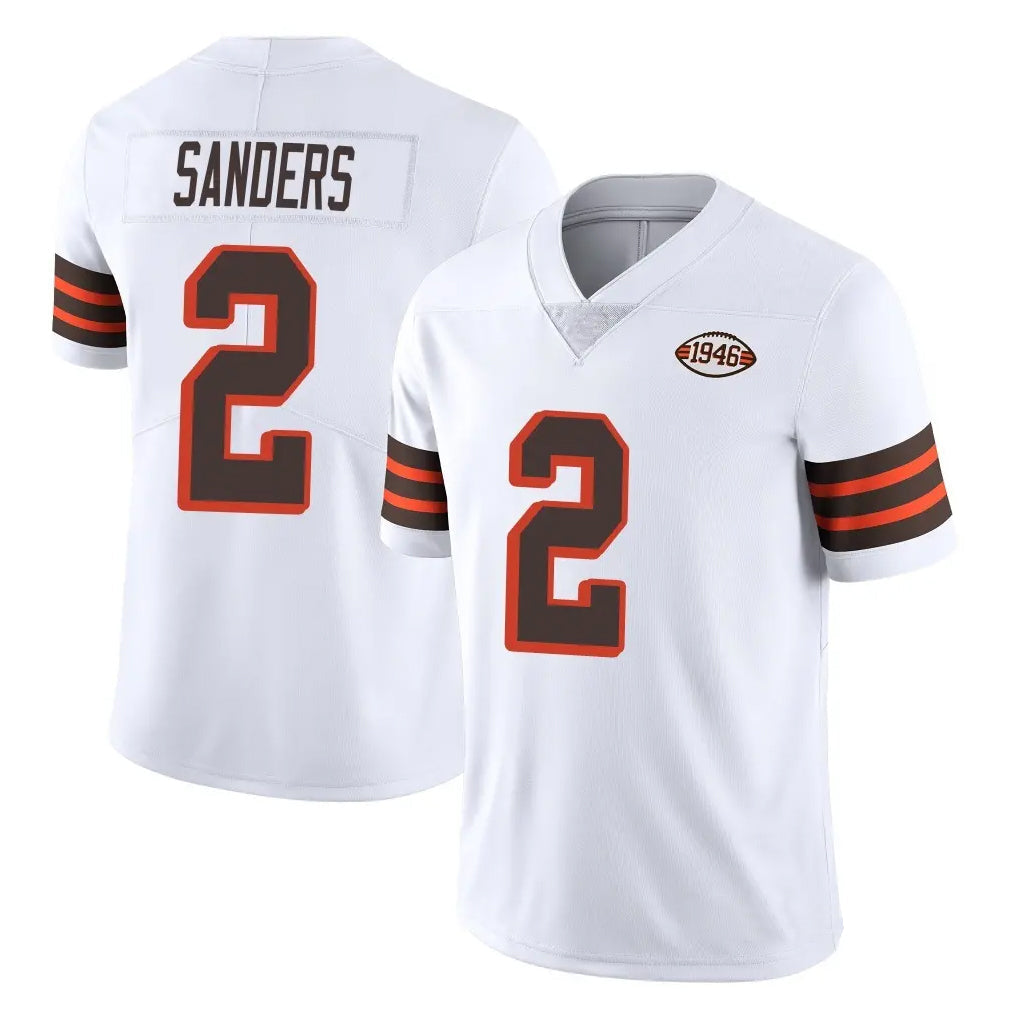 tocy C.Browns #2 Shedeur Sanders Player White Limited  Vapor 1946 Collection Alternate Game Stitched Jerseys