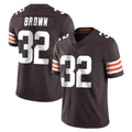 tocy C.Browns #32 Jim Brown Player Brown Color Vapor Untouchable Limited Home Game Stitched Jerseys