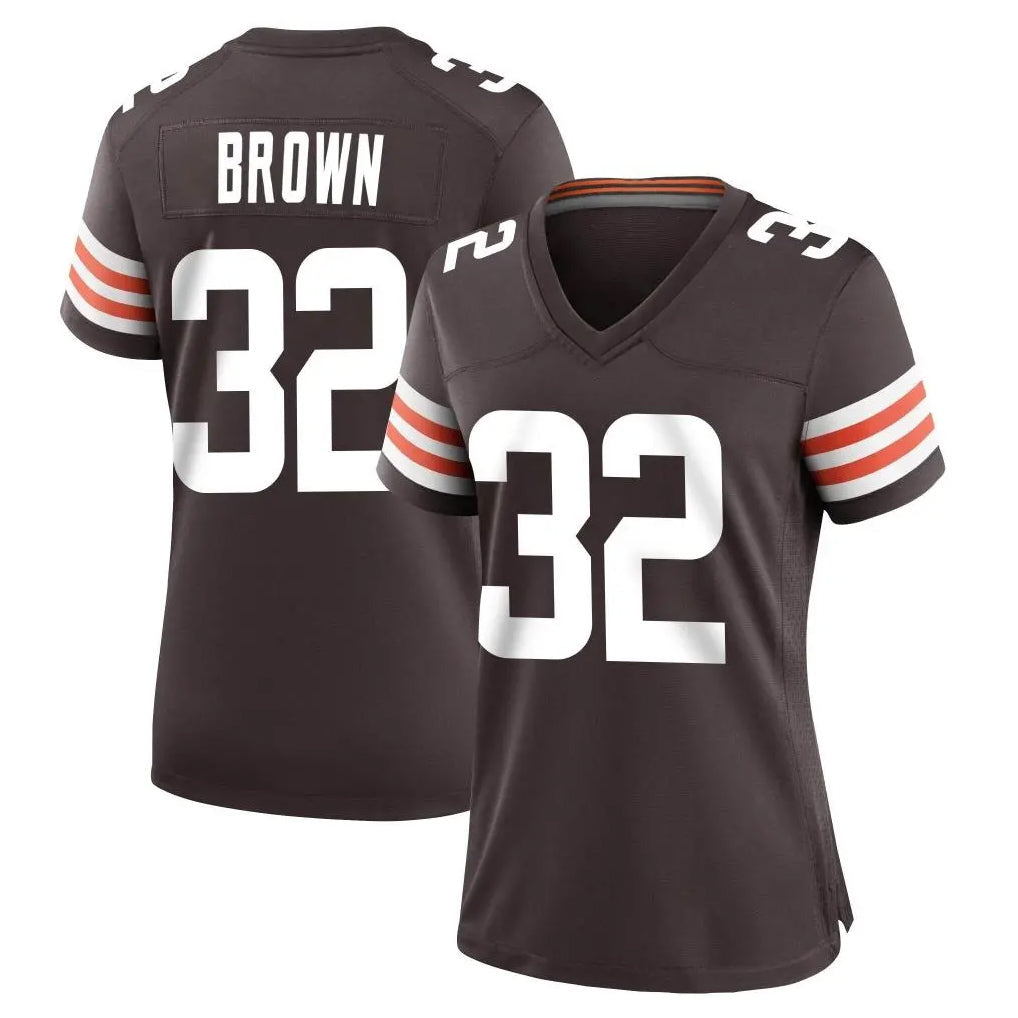 tocy C.Browns #32 Jim Brown Player Brown Home Game Stitched Jerseys