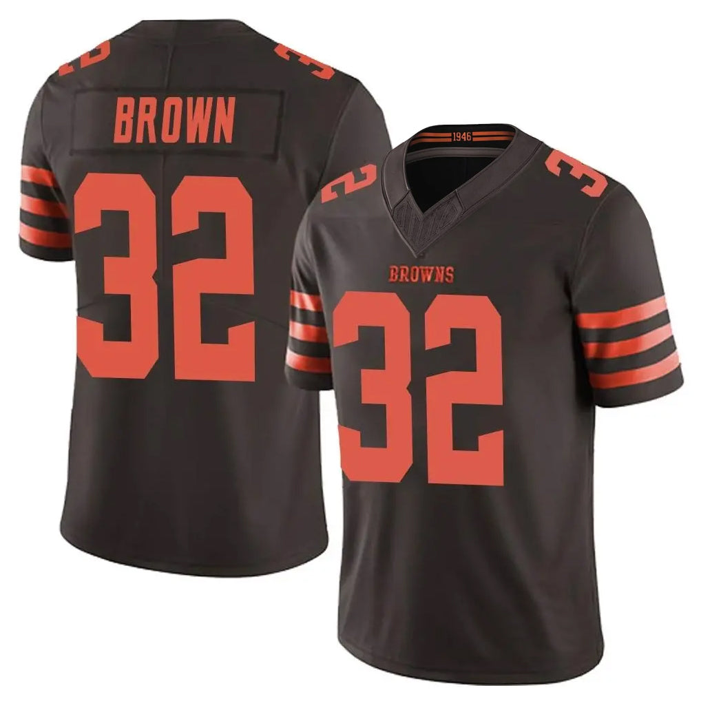 tocy C.Browns #32 Jim Brown Player Brown Limited Vapor F.U.S.E. Alternate Game Stitched Jerseys