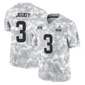 tocy C.Browns #3 Jerry Jeudy Player Arctic Camo Salute to Service Limited Home Game Stitched Jerseys