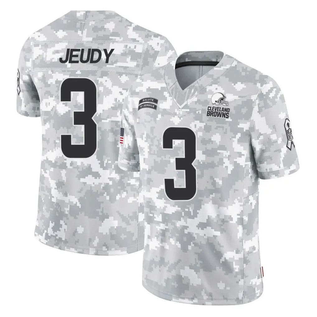 tocy C.Browns #3 Jerry Jeudy Player Arctic Camo Salute to Service Limited Home Game Stitched Jerseys