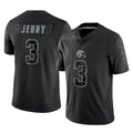 tocyC.Browns #3 Jerry Jeudy Player Black RFLCTV Limited Stitched Jerseys