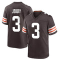 tocy C.Browns #3 Jerry Jeudy Player Brown Home Game Stitched Jerseys
