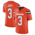 tocy C.Browns #3 Jerry Jeudy Player Orange Alternate Vapor Untouchable Limited Home Game Stitched Jerseys