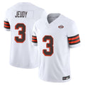 tocy C.Browns #3 Jerry Jeudy Player White Limited Vapor F.U.S.E. Alternate Game Stitched Jerseys