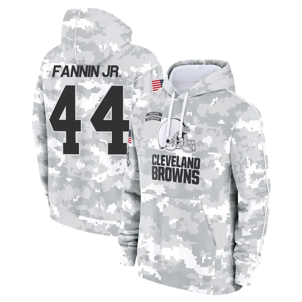 tocy C.Browns #44 Harold Fannin Jr. Player Arctic Camo Salute to Service Hoodies Limited Game Stitched Jerseys