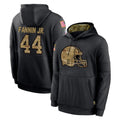 tocy C.Browns #44 Harold Fannin Jr. Player Black Salute to Service Pullover Hoodies Limited Stitched Jerseys