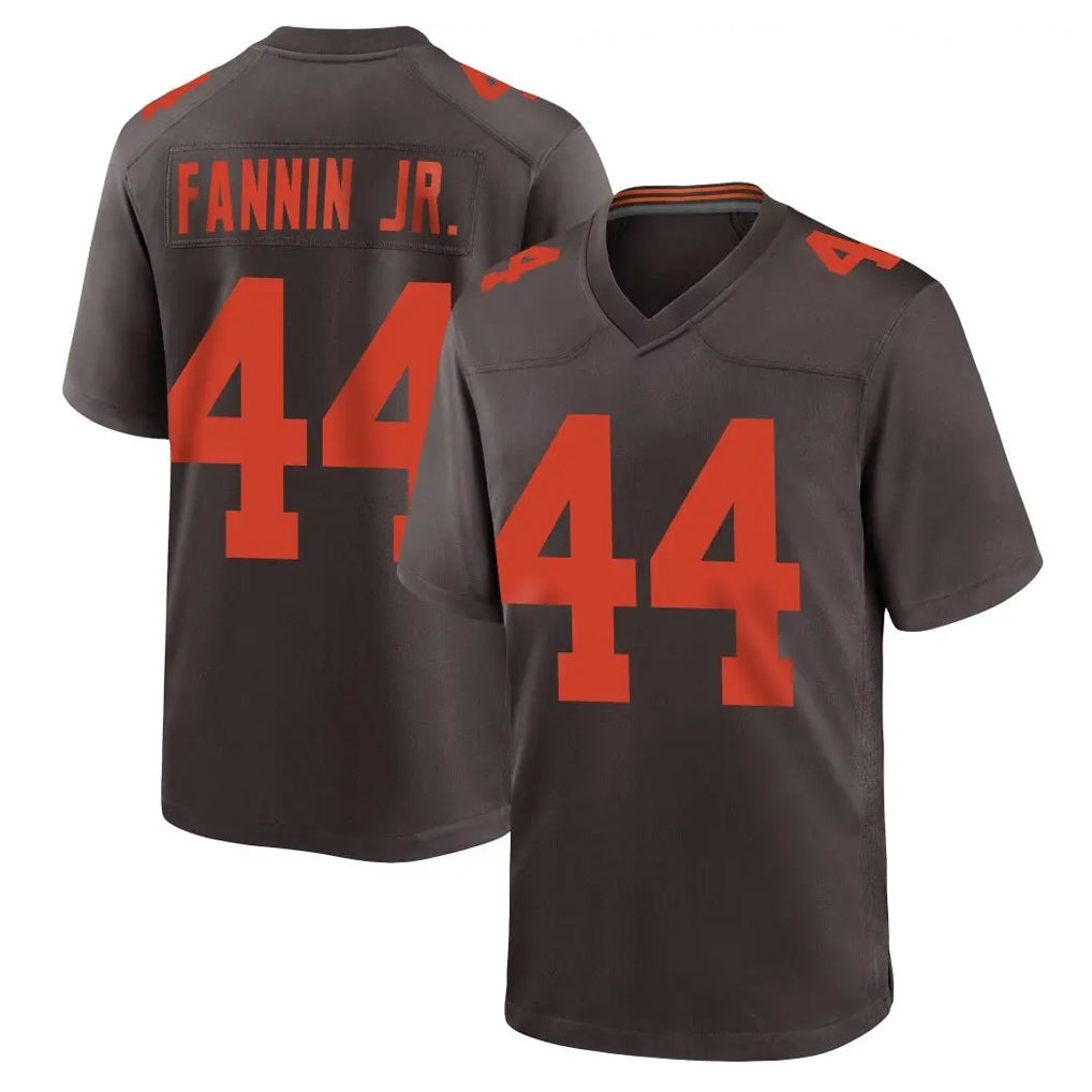 tocy C.Browns #44 Harold Fannin Jr. Player Brown Alternate Home Game Stitched Jerseys