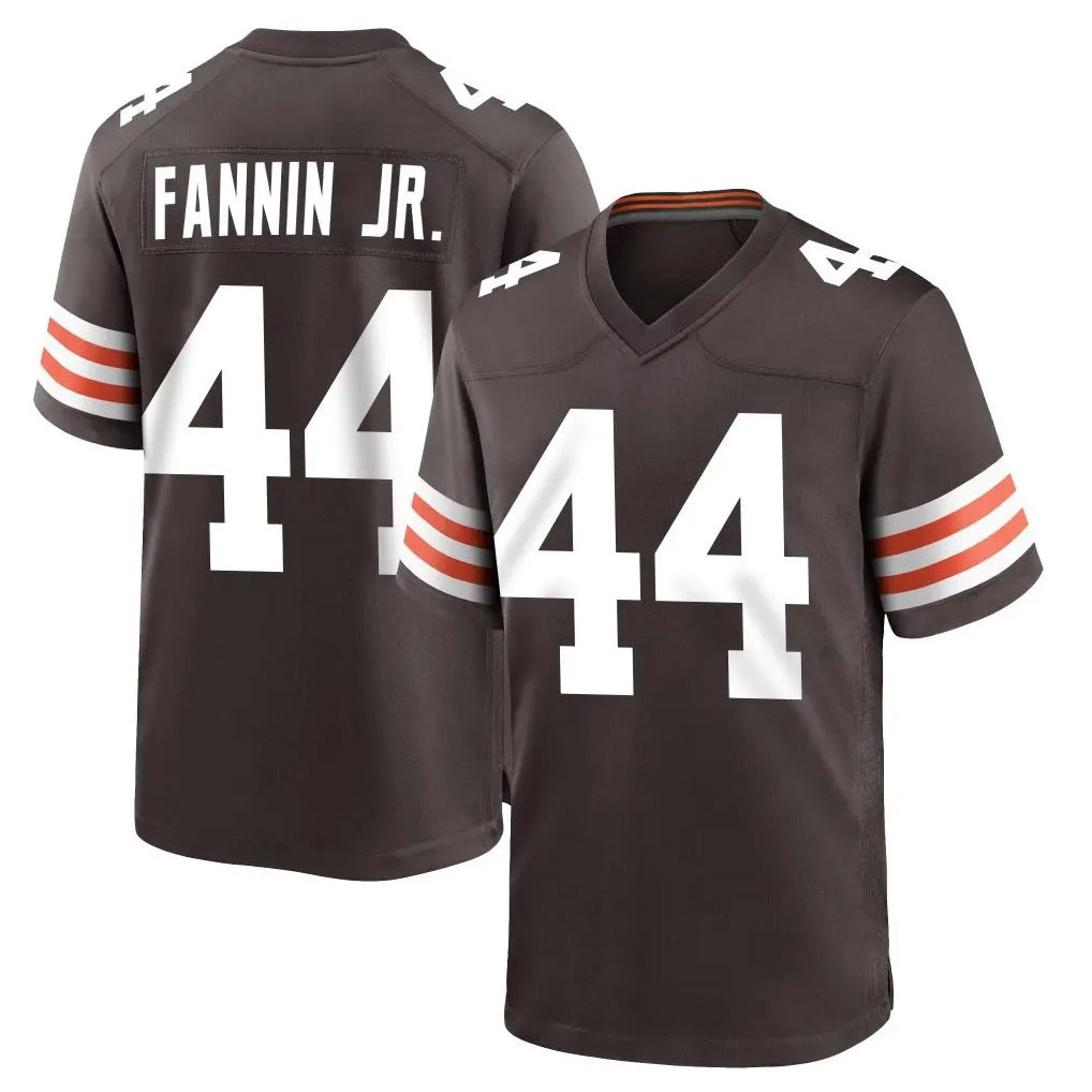 tocy C.Browns #44 Harold Fannin Jr. Player Brown Home Game Stitched Jerseys