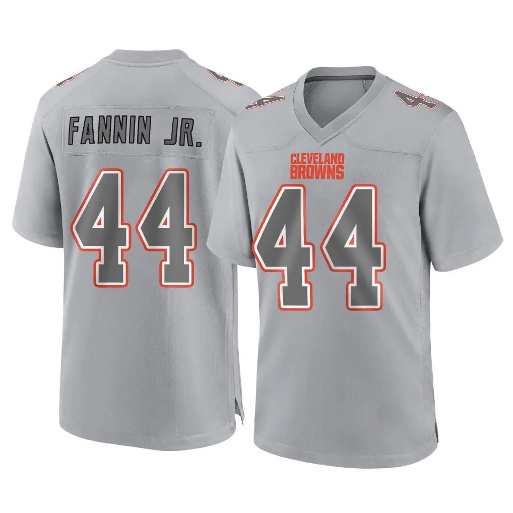 tocy C.Browns #44 Harold Fannin Jr. Player Gray Atmosphere Fashion Game Stitched Jerseys