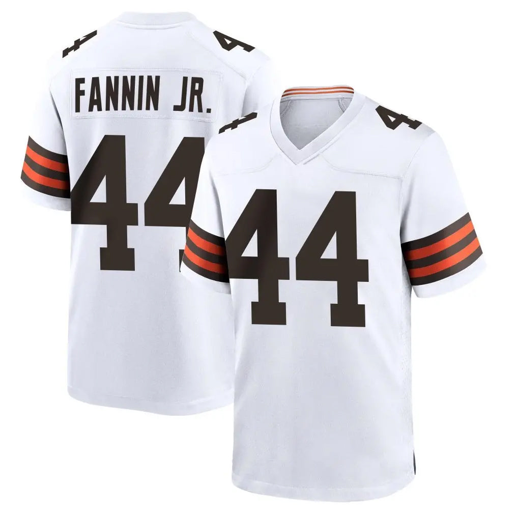 tocy C.Browns #44 Harold Fannin Jr. Player White Home Game Stitched Jerseys