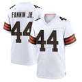 tocy C.Browns #44 Harold Fannin Jr. Player White Home Game Stitched Jerseys