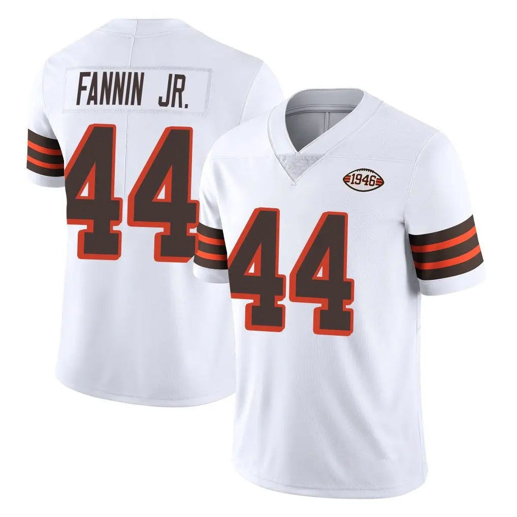 tocy C.Browns #44 Harold Fannin Jr. Player White Limited  Vapor 1946 Collection Alternate Game Stitched Jerseys